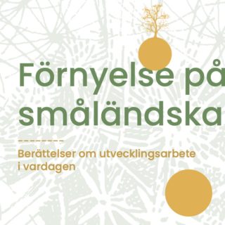 Bilden visar framsidan på en bok med titeln Förnyelse på småländska